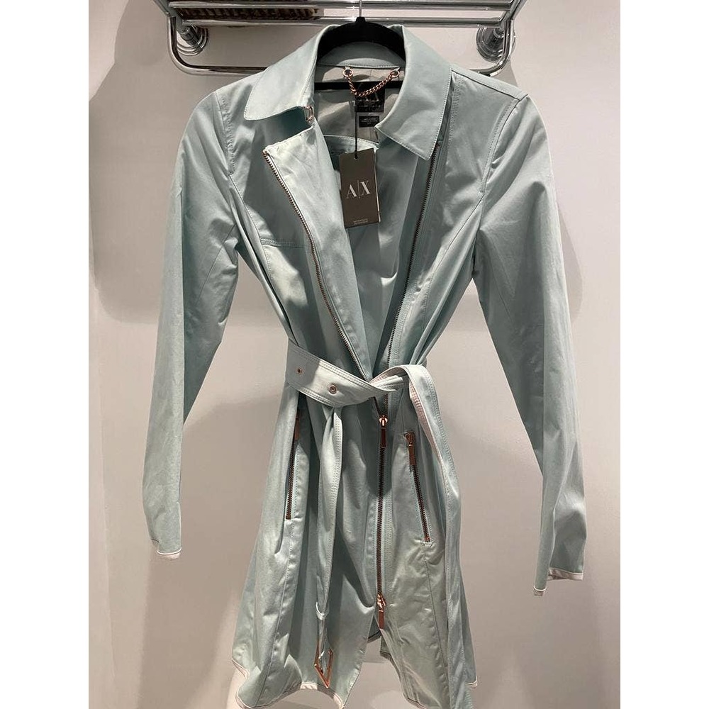 Women's Armani Exchange Trench Icy Blue - S